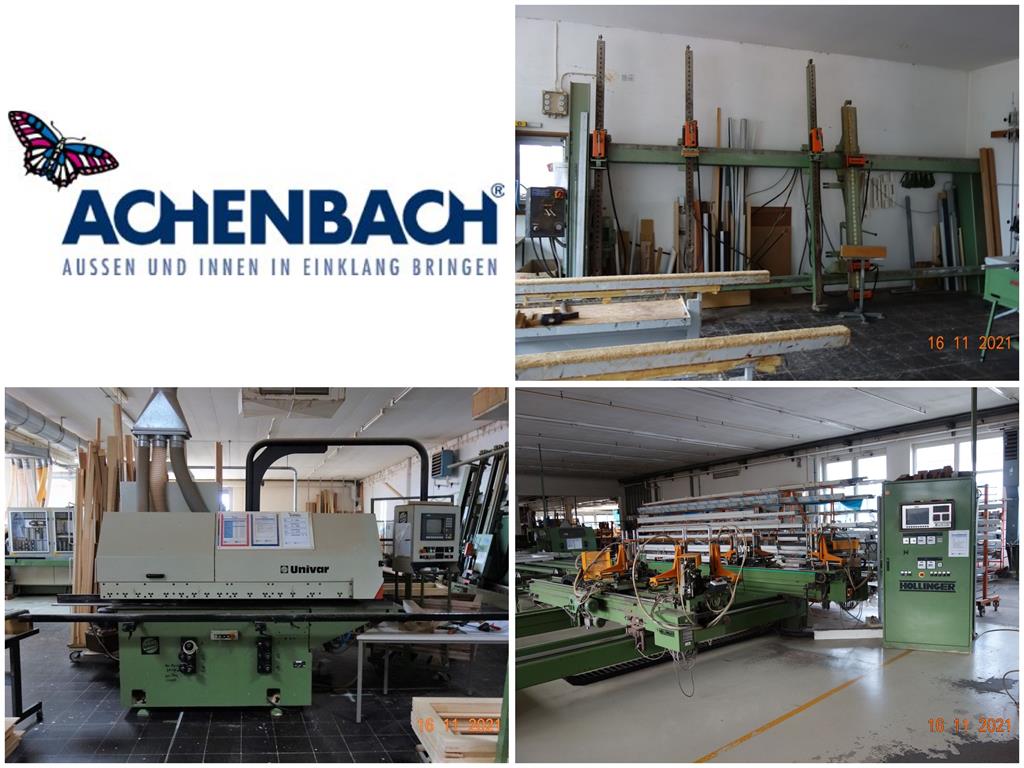 Maschinenpark & BGA der Achenbach Fensterbau GmbH