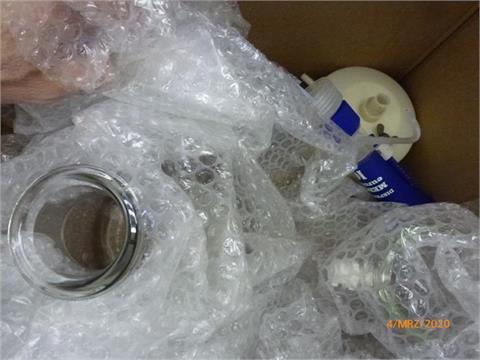 Saugflasche 2 l, mit Kunststoffaufsatz, Merck-Disperser mit 1 l Flasche, IC-Abfallflasche, Glas